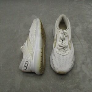 Brooks Women 9.5 B Running Shoes White Glycerin 20 Cushioned Sneaker Lightweight